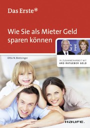 Front cover of Wie Sie als Mieter Geld sparen können by Otto N. Bretzinger