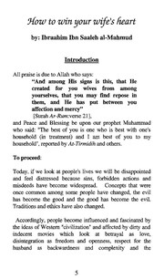 Front cover of Winning the Heart of Your Wife by Ibraahim Ibn Saaleh Al-Mahmud