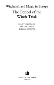Cover of Witchcraft and magic in europe by Bengt Ankarloo
