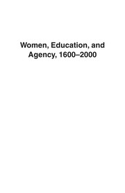 Front cover of Women, education, and agency, 1600-2000 by Maureen M. Meikle