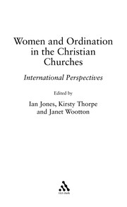Front cover of Women and ordination in the Christian churches by Janet Wootton