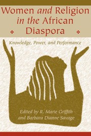Front cover of Women and religion in the African diaspora by R. Marie Griffith