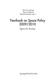 Cover of Yearbook on Space Policy 2009/2010 by Kai-Uwe Schrogl