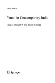 Front cover of Youth in Contemporary India by Parul Bansal