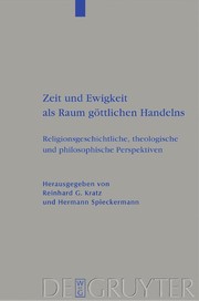 Front cover of Zeit und Ewigkeit als Raum göttlichen Handelns by Reinhard G. Kratz