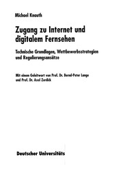 Front cover of Zugang zu Internet und digitalem Fernsehen by Michael Knauth