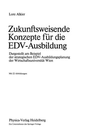 Front cover of Zukunftsweisende Konzepte für die EDV-Ausbildung by Lore Alkier