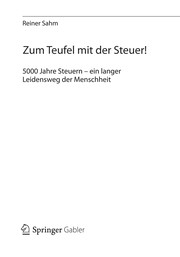 Front cover of Zum Teufel mit der Steuer! by Reiner Sahm