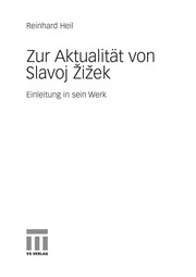 Front cover of Zur Aktualität von Slavoj Zizek by Reinhard Heil
