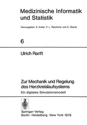 Front cover of Zur Mechanik und Regelung des Herzkreislaufsystems by Ulrich Ranft