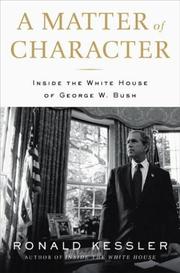 Front cover of A Matter of Character by Ronald Kessler