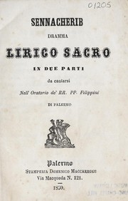 Cover of Sennacherib by Temistocle Solera