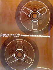 Front cover of Computer methods in mathematics [by] Robert L. Albrecht, Eric Lindberg [and] Walter Mara by Robert L. Albrecht