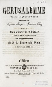 Cover of Gerusalemme by Alphonse Royer