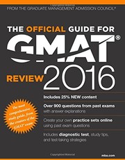 Cover of The Official Guide for GMAT Review 2016 with Online Question Bank and Exclusive Video by GMAC (Graduate Management Admission Council)