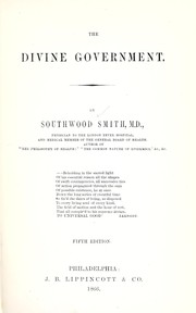 Front cover of The divine government by Southwood Smith
