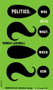Cover of Politics by Harold Dwight Lasswell