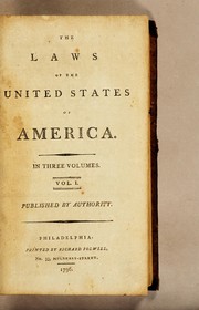 Cover of The laws of the United States of America by United States