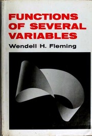 Cover of Functions of Several Variables by Wendell Fleming