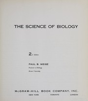 Front cover of The science of biology by Paul B. Weisz