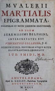 Front cover of M. Valerii Martialis Epigrammata by Marcus Valerius Martialis