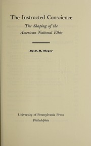 Cover of The instructed conscience by Donald Harvey Meyer