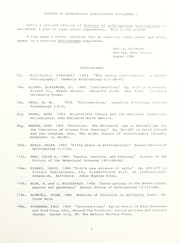 Front cover of History of anthropology bibliography by Erickson, Paul A.