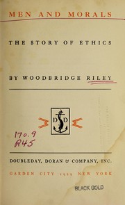 Front cover of Men and morals by Woodbridge Riley