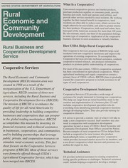 Front cover of Rural Business and Cooperative Development Service by United States. Rural Economic and Community Development