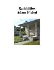 Cover of Quiddities by Adam Fieled