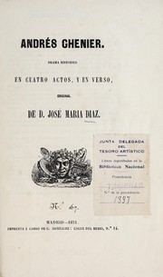 Cover of Andrés Chenier by José María Díaz