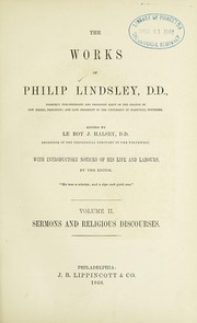 Front cover of The works of Philip Lindsley by Lindsley, Philip