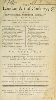 Cover of The London art of cookery and housekeeper's complete assistant by John Farley