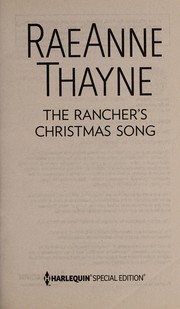 Front cover of The rancher's Christmas song by RaeAnne Thayne