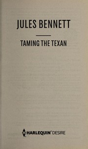 Cover of Taming the Texan by Jules Bennett