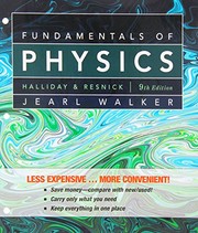 Front cover of Fundamentals of Physics, 9th Edition by David Halliday