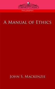 Front cover of A Manual of Ethics (Cosimo Classics Philosophy) by John, S. Mackenzie