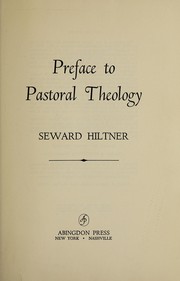 Front cover of Preface to pastoral theology by Seward Hiltner