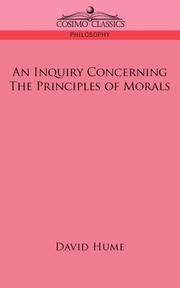 Front cover of An Inquiry Concerning the Principles of Morals by David Hume