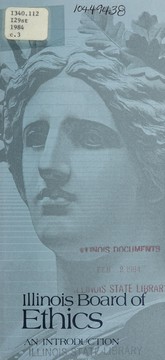 Front cover of Illinois Board of Ethics, an introduction by Board of Ethics of the State of Illinois