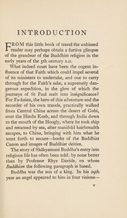 Front cover of The travels of Fa-hsien (399-414 A.D.) by Faxian