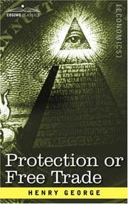 Front cover of Protection or Free Trade by Henry George
