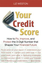 Cover of Your credit score by Liz Pulliam Weston