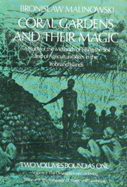 Cover of Coral gardens and their magic by Bronisław Malinowski