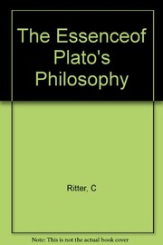 Front cover of The Essence of Plato's Philosophy by Constantin Ritter