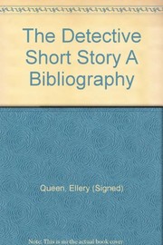 Front cover of The detective short story by Ellery Queen