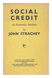 Cover of Social credit by John Strachey