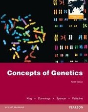 Cover of Concepts of Genetics by William S. Klug