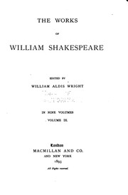 Front cover of The Works of William Shakespeare in Nine Volumes. Volume IX (Hamlet / Henry V / King Henry VI / King Lear / Lover's Complaint / Merry Wives of Windsor / Passionate Pilgrim / Pericles / Phoenix and Turtle / Rape of Lucrece / Romeo and Juliet / Sonnets / Venus and Adonis) by William Shakespeare