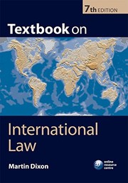 Front cover of Textbook on International Law by Martin Dixon